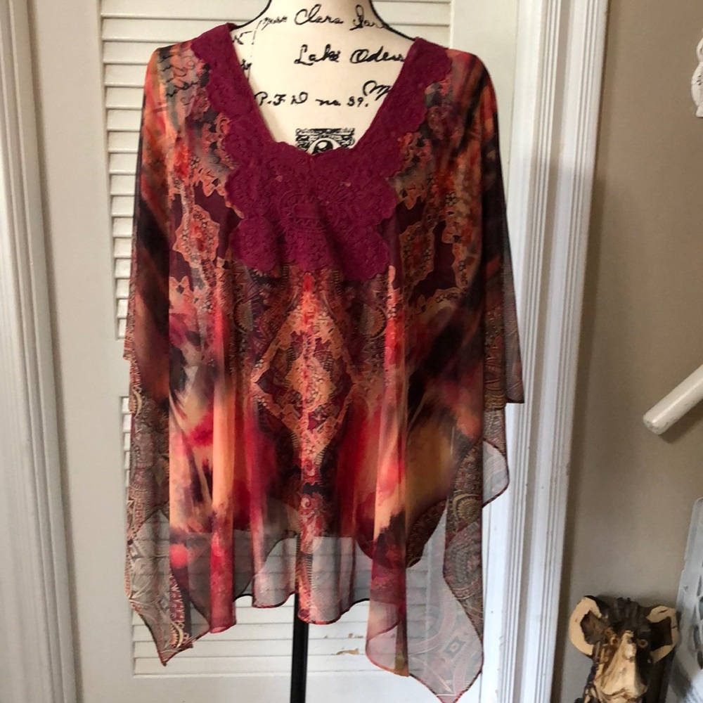 One World 2 piece tank and shawl